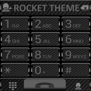 Theme Black Carbon RocketDial 
