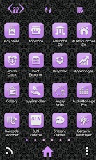 Go Launcher Theme Purple Gloss