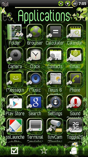 Nature theme for ssLauncher