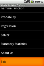 Mobile Statistics Professor