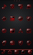 Sleek Ebony Red GO Theme