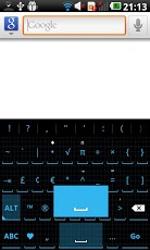 Squared Cyan HD Keyboard Skin