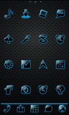 Sleek Ebony Go Launcher Theme