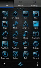 Sleek Ebony Go Launcher Theme