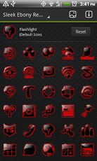 Sleek Ebony Red GO Theme