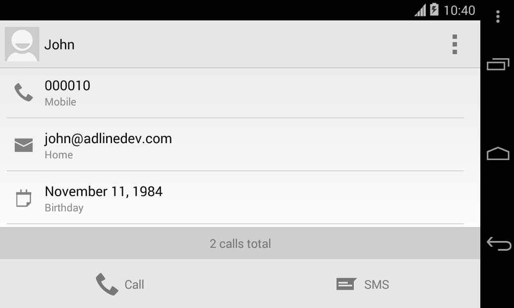 ExDialer Android 4.4 KitKat