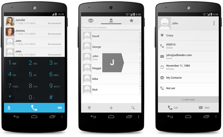 ExDialer Android 4.4 KitKat