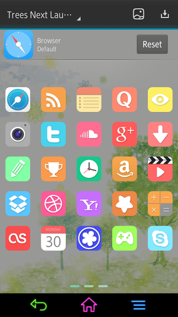 Trees Next Launcher 3D Theme