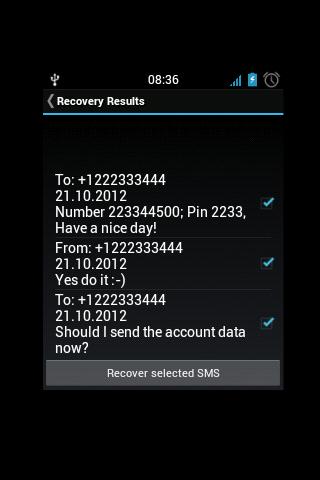 SMS Recovery