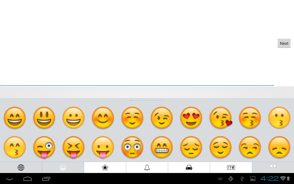 iOS 7 Keyboard - iPhone Emoji