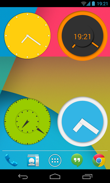 Wow KitKat Clock Widgets