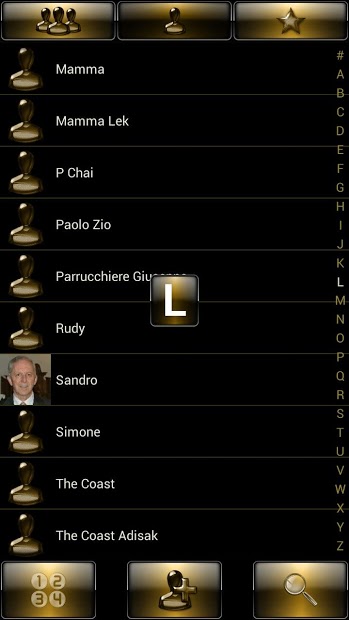 exDialer Gloss Gold Theme Skin