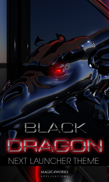 HD Next black dragon theme