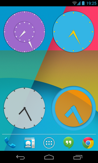 Wow KitKat Clock Widgets