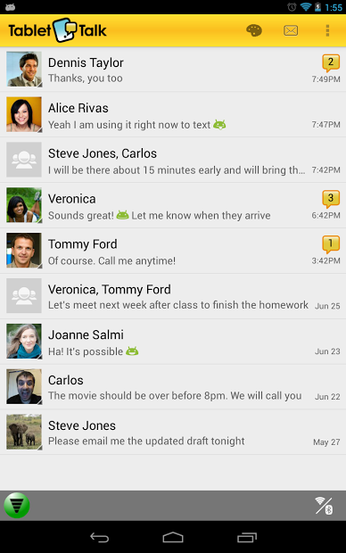 Tablet Talk: SMS & Texting App