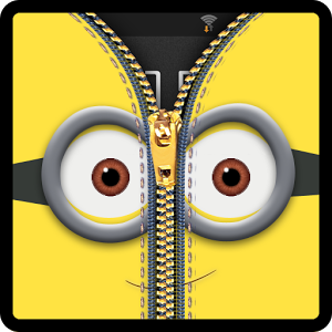Zipper Lock Screen Yellow 