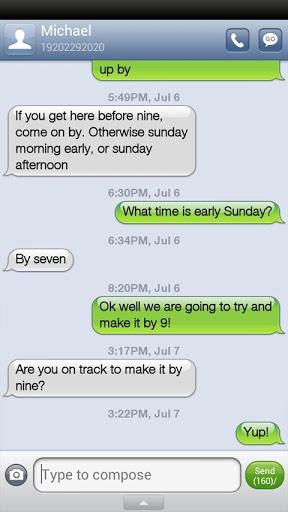 iPhone iOS6 GO SMS Theme