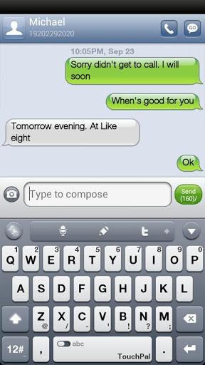 iPhone iOS6 GO SMS Theme