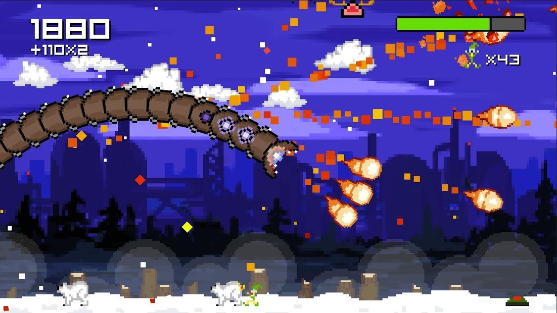 Super Mega Worm Vs Santa Saga