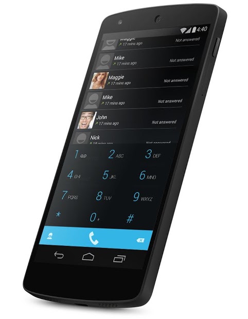 ExDialer Android KitKat Dark