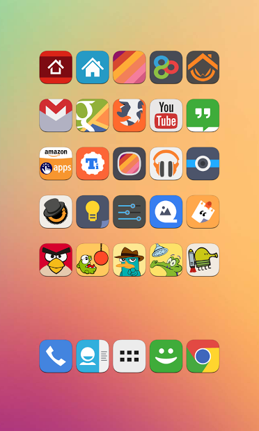 Flat iOS 7 Go Apex Nova Theme