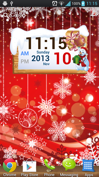 Christmas Free Digital Clock