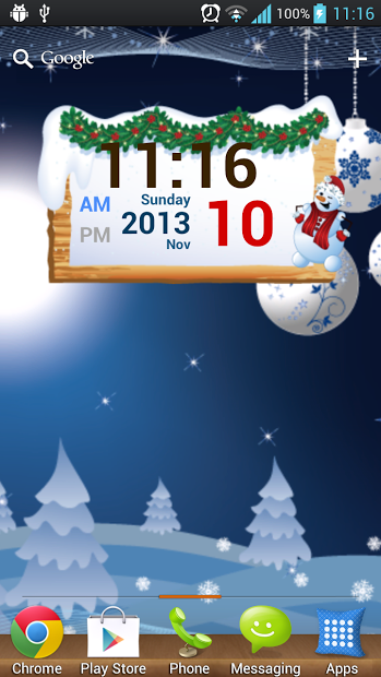 Christmas Free Digital Clock