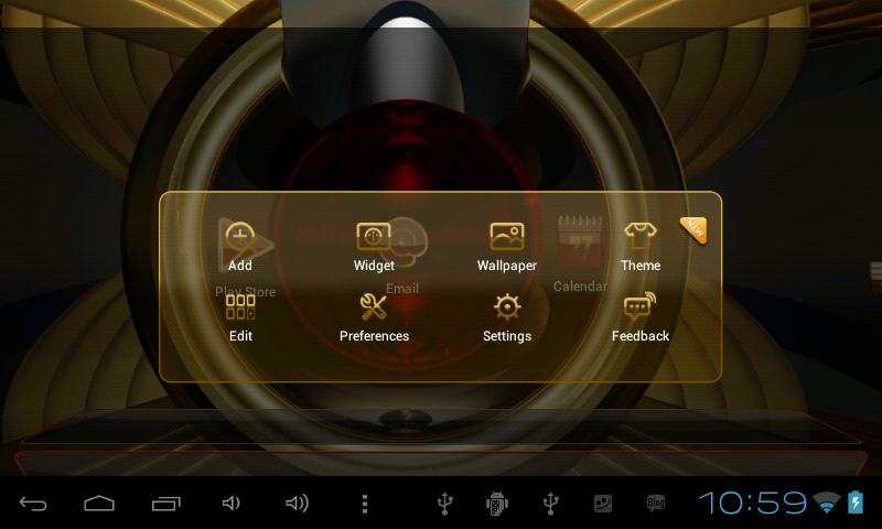 Next Launcher RED GOLD Theme