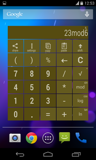 Widget Calculator PRO colorful