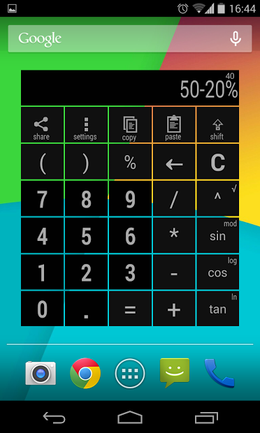 Widget Calculator PRO colorful