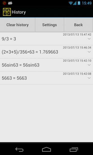 Widget Calculator PRO colorful