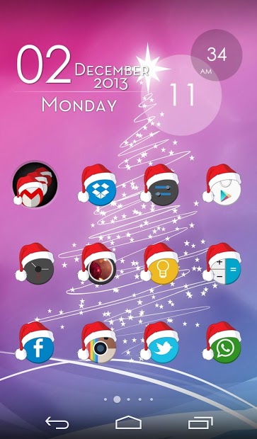 Xmas Cyrcle Icons Apex Nova