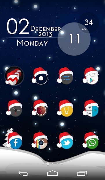 Xmas Cyrcle Icons Apex Nova